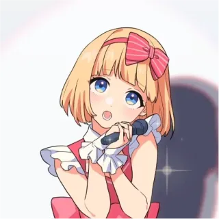 😇 Anime meisje, Idool, Zangeres, Schattig, Kawaii telegram sticker