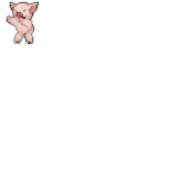 🐖 cerdo, saludando, animal, dibujo, lindo, pegatina whatsapp sticker
