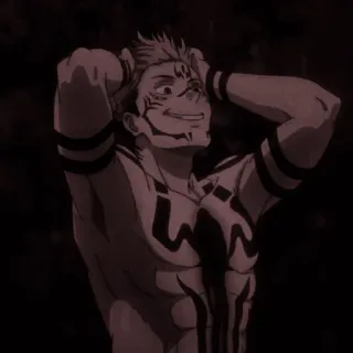👹 Ryomen Sukuna Jujutsu Kaisen Anime, Manga, Ryomen Sukuna, Jujutsu Kaisen, Fluchgeist, Bösewicht, Anime Charakter whatsapp sticker