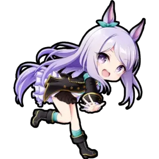 😍 Anime, Chibi, Mignon, Mascotte, Personnage, Dessin animé telegram sticker