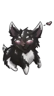 🐶 cat, cute, sticker, heart, animal telegram sticker
