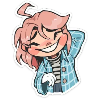 🫣 Cartoon, Figur, Anime, Lächeln, Süß, Fröhlich telegram sticker