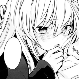 🫦 squeeze Anime, Manga, Knuffel, Knijpen, Schattig telegram sticker