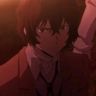 ✨ Osamu Dazai Bungou Stray Dogs Anime, Dazai, Bungou Stray Dogs, Charakter, Männlich, Bandagen, Detektiv whatsapp sticker