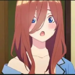 💙 anime, girl, cartoon, portrait, blushing telegram sticker