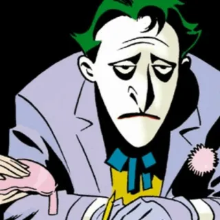 📎 Joker Joker, Comic, Bösewicht, DC Comics, Clown, Batman telegram sticker