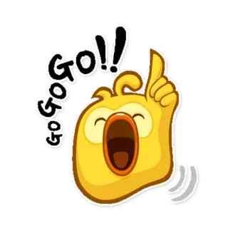 🏃 Go GO!! animated, cheering, encouragement, go, cartoon, bird telegram sticker