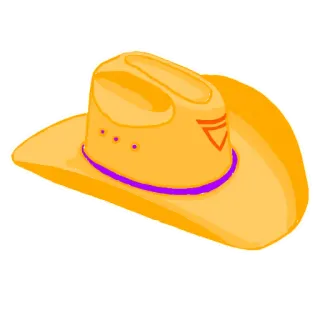 👒 Ковбойская шляпа, Шляпа, Вестерн, Одежда, Аксессуар whatsapp sticker