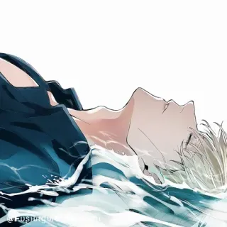💠 @FUSHIGUROCHIII Аниме, Искусство, Персонаж, Вода, Иллюстрация telegram sticker