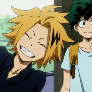 ⚡️ Denki Kaminari My Hero Academia Anime, My Hero Academia, Denki Kaminari, Deku, Izuku Midoriya whatsapp sticker