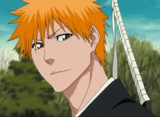 🙂 Ichigo Kurosaki Bleach anime, bleach, ichigo, sword, kurosaki, shonen telegram sticker