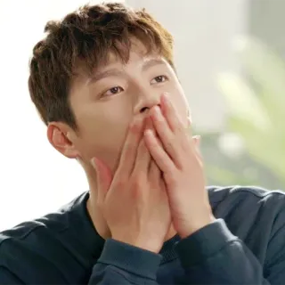 🤭 man, kiss, blowing kiss, portrait, actor, korean whatsapp sticker