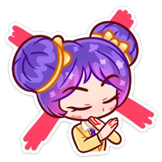 ❌ pegatina, dibujo animado, personaje, anime, lindo whatsapp sticker