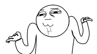 🤷‍♂️ meme, shrug, confused, question, expression, doubt whatsapp sticker
