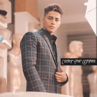 🥼 Lucky The Styles hombre, traje, estilo, moda, retrato, masculino, ropa whatsapp sticker