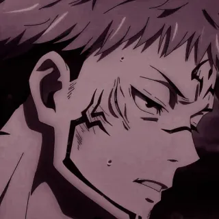 👹 Yuji Itadori Jujutsu Kaisen Anime, Manga, Shonen, Verflucht, Mächtig, Kämpfer, Zauberer whatsapp sticker