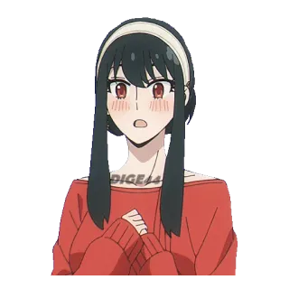 😦 Yor Forger Spy x Family Anime, Yor Forger, Spy x Family, Cartoon telegram sticker