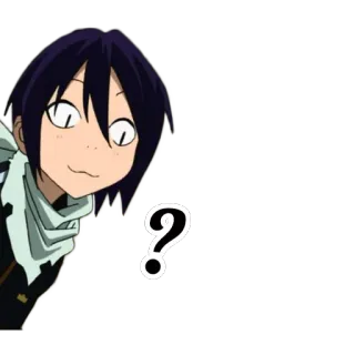 ❓ Anime, Personaje, Signo de interrogación, Manga, Ilustración telegram sticker