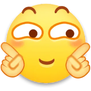 🙂 Emoji, Wyraz, Słodki, Twarz, Sztuka cyfrowa telegram sticker