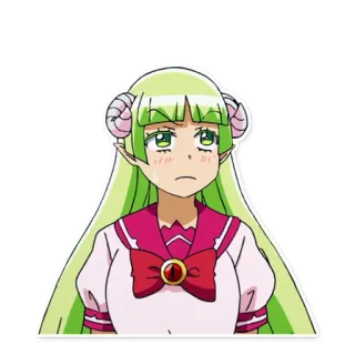 😓 อนิเมะ, ปีศาจ, เศร้า, ร้องไห้ telegram sticker