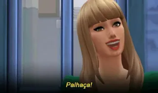 😘 Palhaça! sims, gra wideo, blondynka, kreskówka telegram sticker