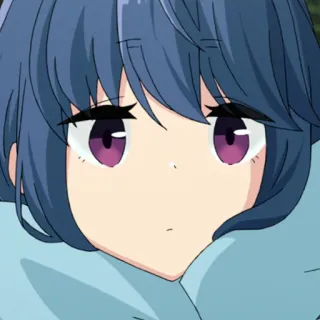 😶 Rin Shima Laid-Back Camp Anime, Personagem, Bonito, Garota, Animação, Yuru Camp, Rin Shima telegram sticker