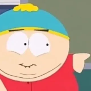 🤭 Eric Cartman South Park cartoni animati, animato, Eric Cartman, South Park, personaggio telegram sticker