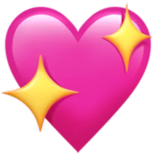 💖 heart, love, emoji, pink, sparkle, affection, valentines telegram sticker