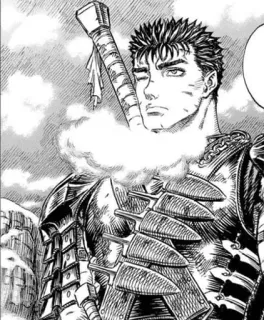 🖤 Guts Berserk manga, anime, sword, guts, berserk, warrior, armor whatsapp sticker