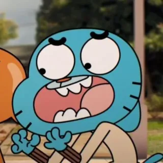 😨 Gumball The Amazing World of Gumball kartun, kucing biru, lucu, serial animasi, acara anak-anak telegram sticker