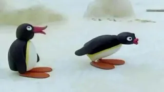 😝 Pingu ペンギン, クレイアニメ, テレビ番組, アニメ telegram sticker