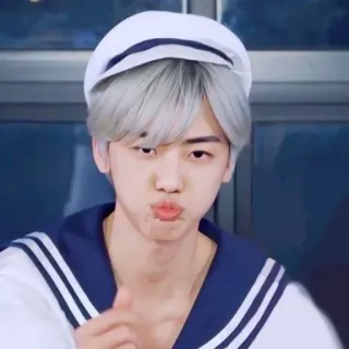 🧺 Kpop, Matrose, süß, Porträt, Person, Mann whatsapp sticker