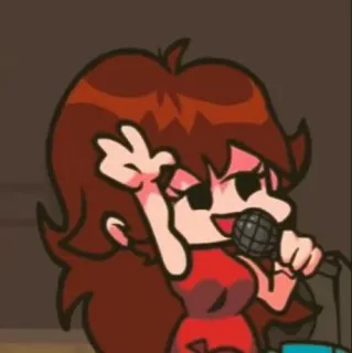 🍬 Girlfriend Friday Night Funkin' Kreskówka, Postać, Dziewczyna, Friday Night Funkin, Gra, Muzyka telegram sticker