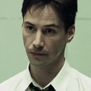 😐 Keanu Reeves คีอานู รีฟส์, นักแสดง, หน้า, ผู้ชาย whatsapp sticker