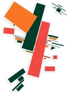 🍉 abstract, geometric, shapes, colorful, modern telegram sticker