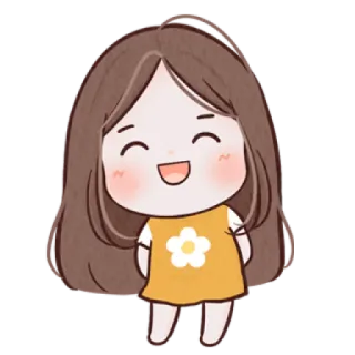 🐰 Kartun, Gadis, Lucu, Senang, Bunga telegram sticker