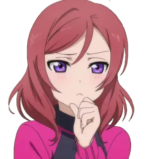 🤔 Nishikino Maki Love Live! Anime, Manga, Chica, Nishikino Maki, Love Live, Lindo, Personaje telegram sticker