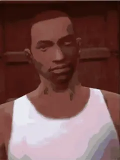 🥵 CJ Grand Theft Auto: San Andreas cj, Grand Theft Auto, San Andreas, ท่าทางน่ารังเกียจ, ตัวละครวิดีโอเกม telegram sticker