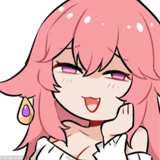 💠 Yae Miko Genshin Impact anime, genshin impact, yae miko, cute, sticker telegram sticker