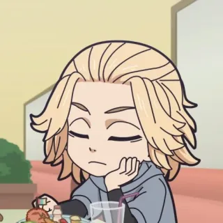 🎐 Anime, Desenho animado, Comida, Triste, Entediado, Fofo whatsapp sticker