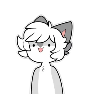 😀 sticker, desenho animado, animal, furry, personagem, ilustração telegram sticker