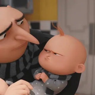 ✨️ Gru Despicable Me Gru, Baby, Ich Einfach Unverbesserlich, Cartoon, Animation, Niedlich telegram sticker