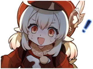 🙀 Klee Genshin Impact klee, genshin impact, anime, spel, personage, schattig, kawaii telegram sticker