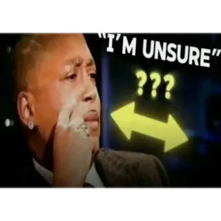 😕 Brandon Tatum I'M UNSURE whatsapp sticker