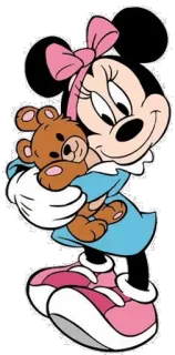 😀 Minnie Mouse cartone animato, Minnie Mouse, Disney, personaggio, carino telegram sticker