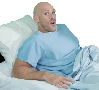 😳 Johnny Sins mężczyzna, szpital, Johnny Sins, aktor telegram sticker