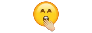 😲 Emoji, Sorpresa, Mano, Boca telegram sticker