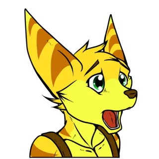 😱 catraca, personagem, amarelo, desenho animado telegram sticker