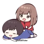 ☺️ อนิเมะ, คู่รัก, น่ารัก, คาวาอิ telegram sticker