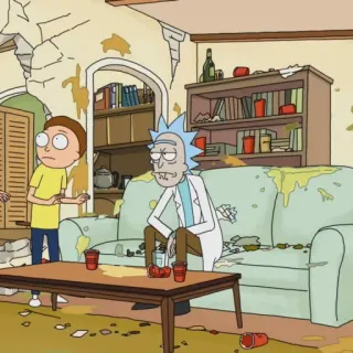 🛸 Rick Sanchez Rick and Morty rick and morty, zeichentrick, animation für erwachsene, komödie telegram sticker